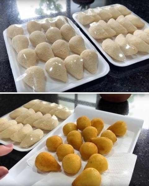 Massa de Coxinha Prática para Congelar pronto para servir