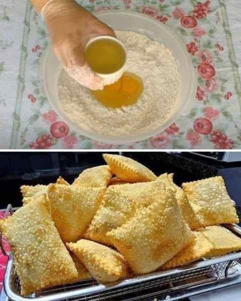 Massa de Pastel de Feira Crocante pronto para servir