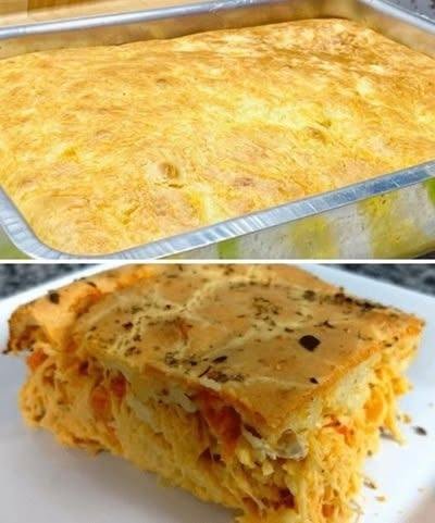 Massa de Torta Salgada de Liquidificador pronto para servir