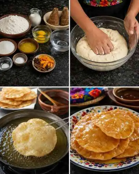 Massinhas Fritas Caseiras com Calda de Rapadura