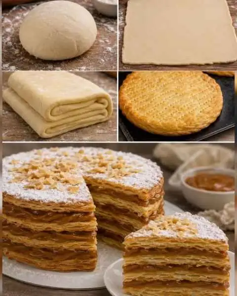 Mil-Folhas com Doce de Leite