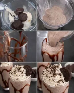 Milkshake Cremoso de Biscoito de Chocolate Recheado