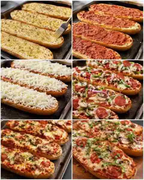 Mini Pizzas no Pão Francês — Crocantes e Prontas em 20 Minutos
