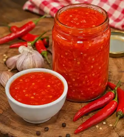 MOLHO DE PIMENTA CASEIRO pronto para servir