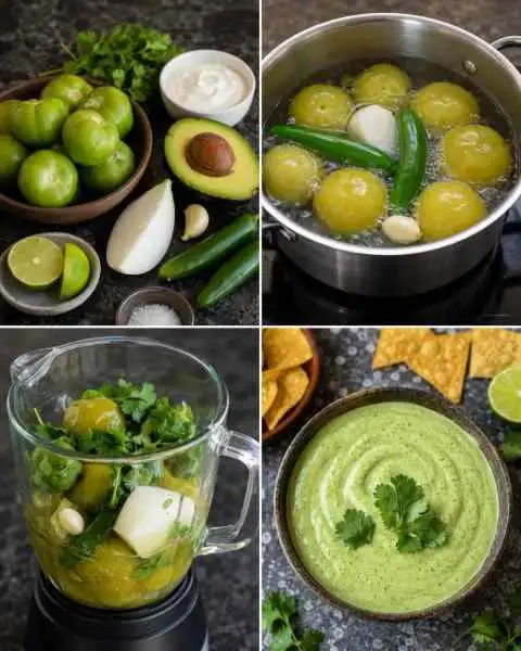 Molho Verde Cremoso Caseiro