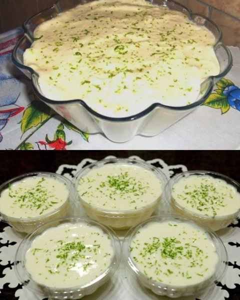 Mousse de Limão Cremoso de Liquidificador pronto para servir