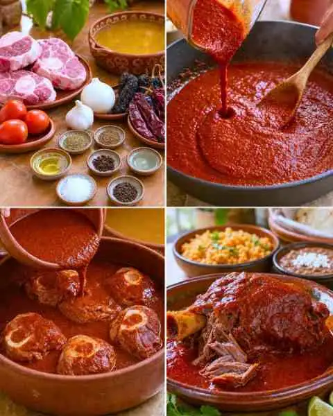 Ossobuco Bovino com Caldo de Carne e Molho Temperado