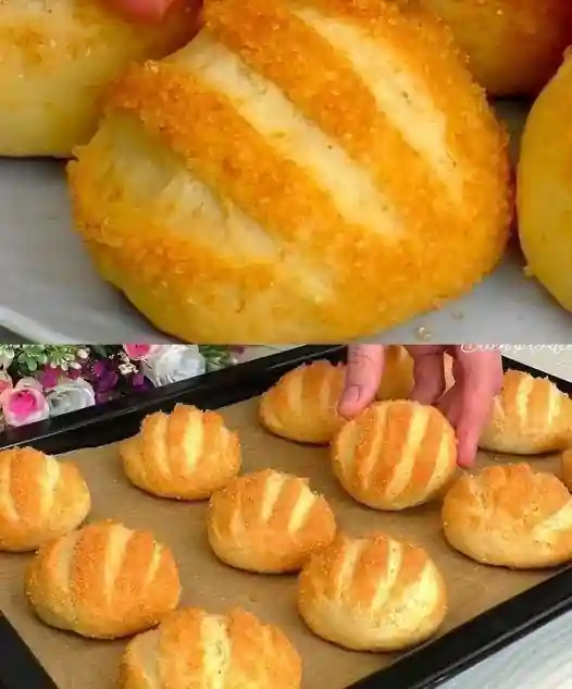 Pãezinhos doces pronto para servir