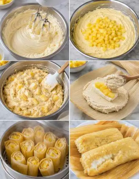 Pamonha Doce de Abacaxi com Queijo Cremoso — Bem Fofinha
