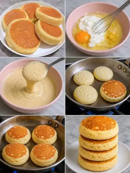 Panquecas de Iogurte Fofinhas