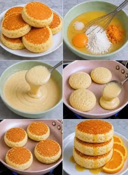 Panquecas de Laranja da Mamãe