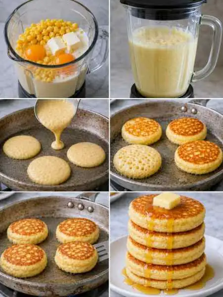 Panquecas Doces de Milho