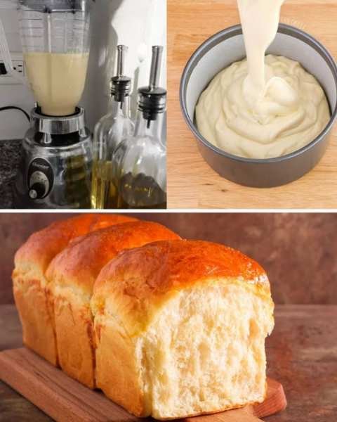 Pão Caseiro de Liquidificador Bem Macio e Fácil pronto para servir
