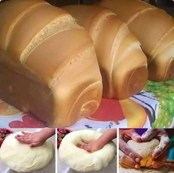 Pão com Vinagre Macio e Dourado pronto para servir