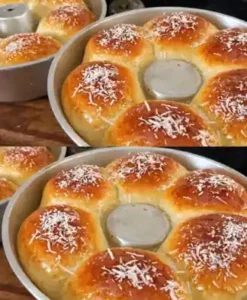 Pão de leite fofo pronto para servir