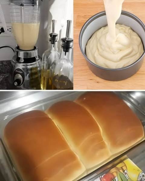 Pão de Liquidificador Fofinho e Prático pronto para servir