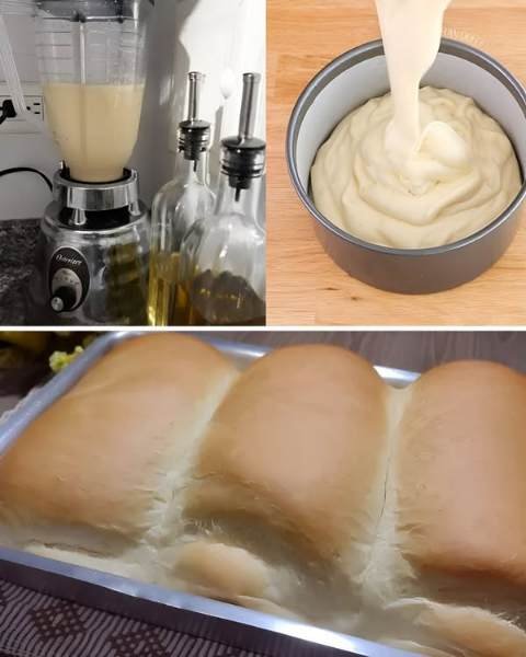 Pão de Liquidificador Rápido sem Sovar pronto para servir