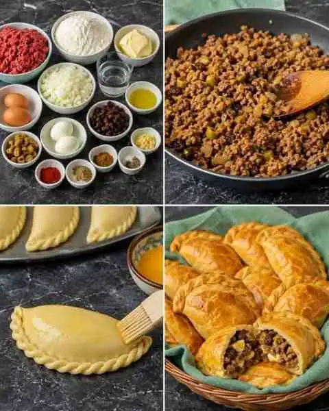 Pastéis de Carne Suculentos e Douradinhos