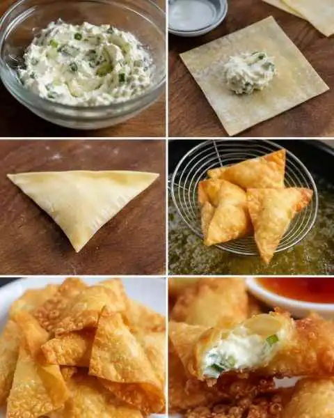 Pastéis Fritos Recheados com Queijo Cremoso — Supercrocantes