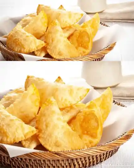 Pastel com massa caseira simples