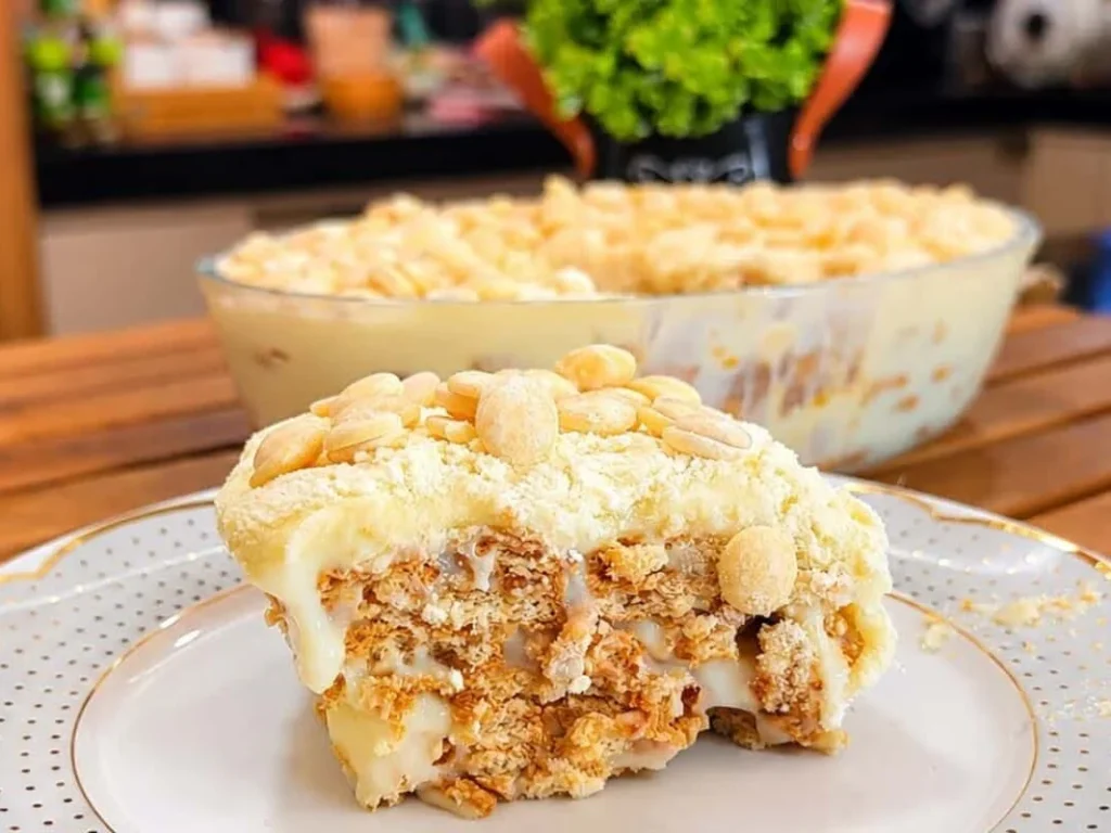 Pavê Cremoso de Chocolate com Biscoito Maizena