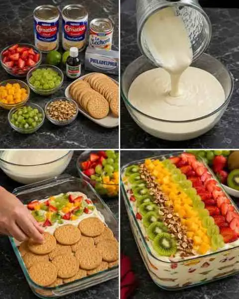Pavê Cremoso de Frutas — Fácil, Fresco e Delicioso