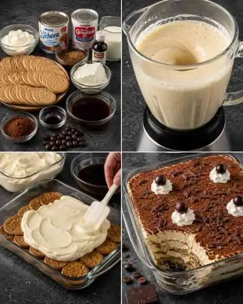 Pavê de Café Supercremoso, Fácil e sem Forno