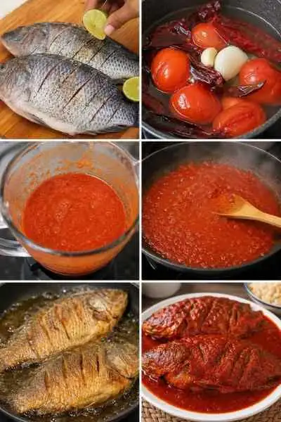 Peixe ao Molho Vermelho Temperado