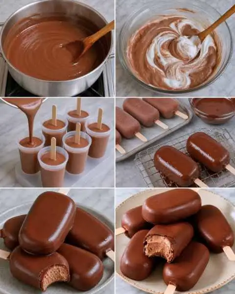 Picolé Cremoso de Chocolate — Muito Fácil