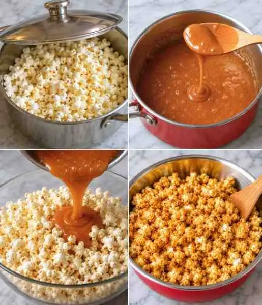 Pipoca Caramelizada Caseira