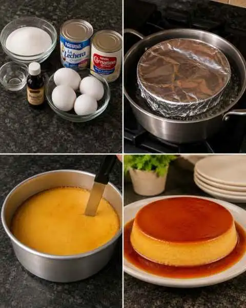 Pudim Caseiro no Fogão