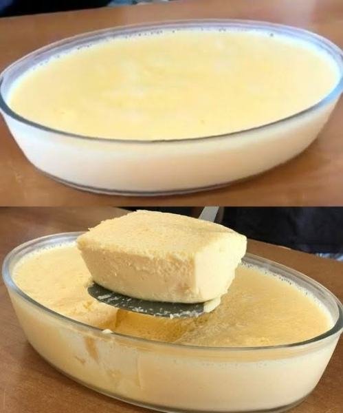 Pudim Cremoso Caseiro de Leite