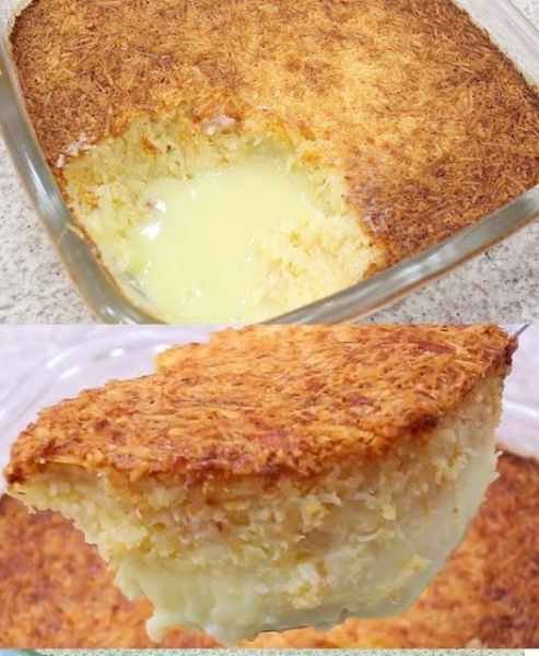 Queijadinha Cremosa de Forno com 4 Ingredientes pronto para servir