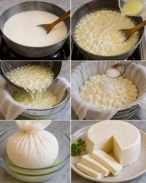 Queijo Fresco Feito em Casa