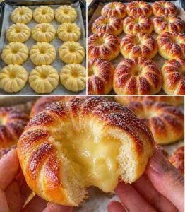 Receitinha de Minha Tia: Pãozinho Doce Recheado pronto para servir
