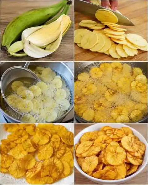 Rodelas de Banana-da-Terra Crocantes e Douradinhas