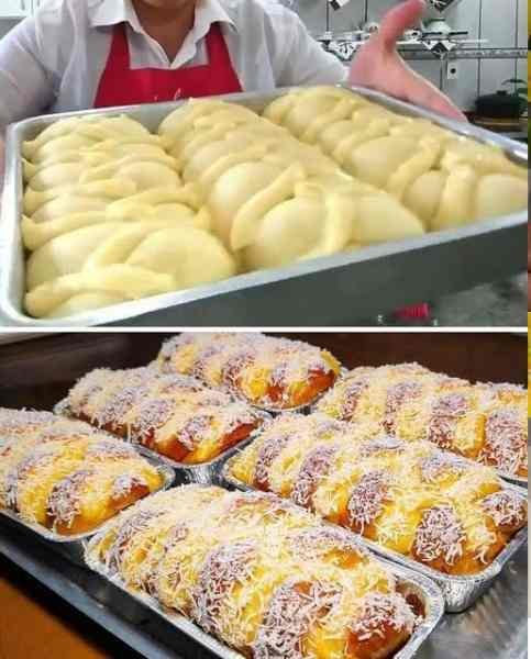 Rosca de Padaria Caseira Macia e Dourada