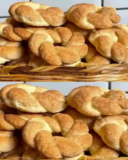 Rosquinha amanteigada pronto para servir