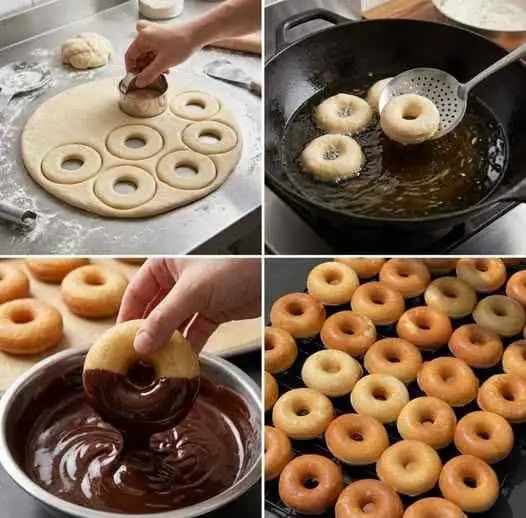 Rosquinhas com Cobertura de Chocolate