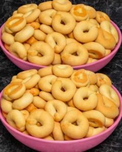 Rosquinhas de Maizena pronto para servir