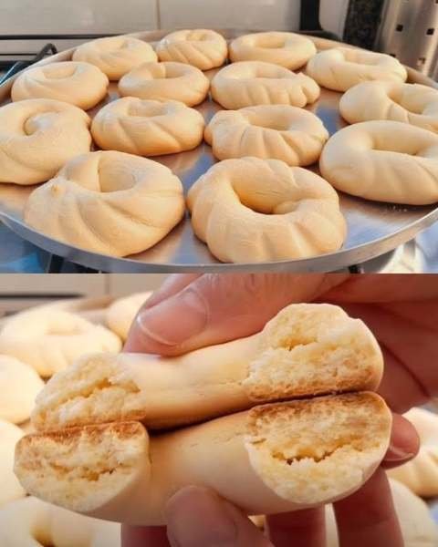 Rosquinhas de Maizena com 3 Ingredientes pronto para servir