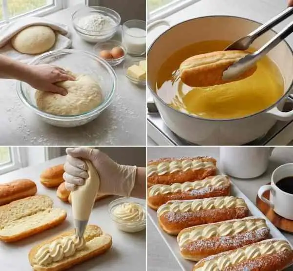 Rosquinhas Recheadas com Creme