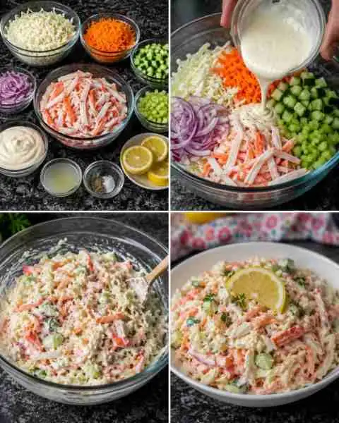 Salada de Palitos de Peixe