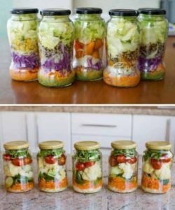 Salada de Pote para a Semana sem Murchar