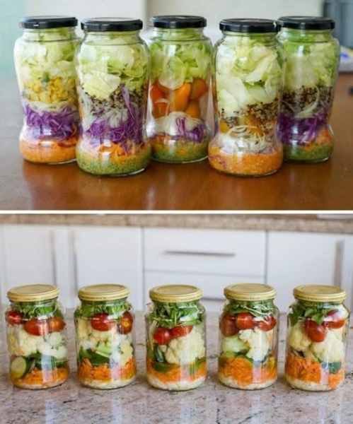 Salada de Pote para a Semana sem Murchar