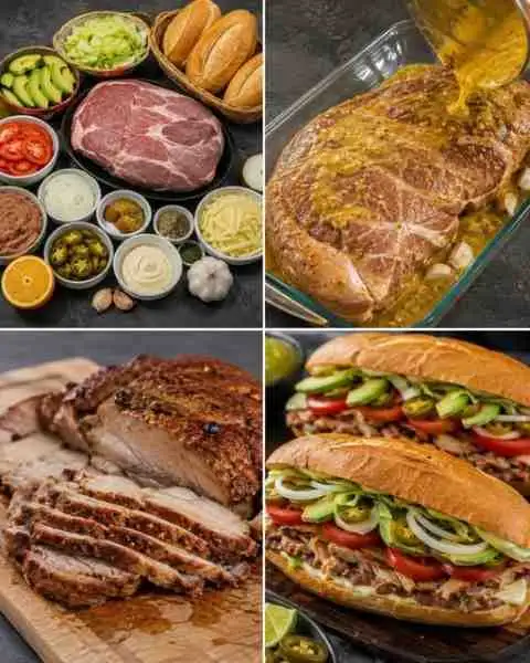 Sanduíches de Pernil de Porco