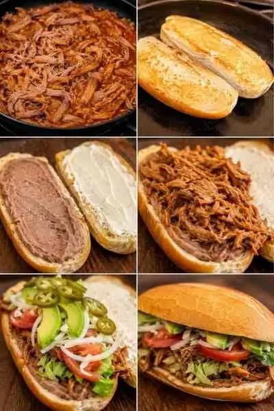 Sanduíches de Pernil
