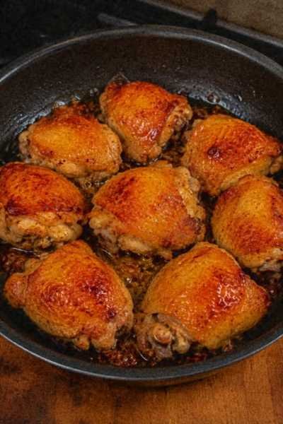 Sobrecoxa de Frango Assada com Laranja