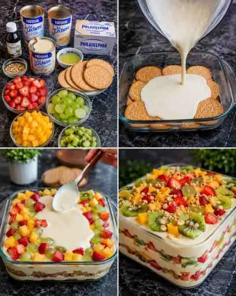 Sobremesa de Frutas Cremosa e Fácil