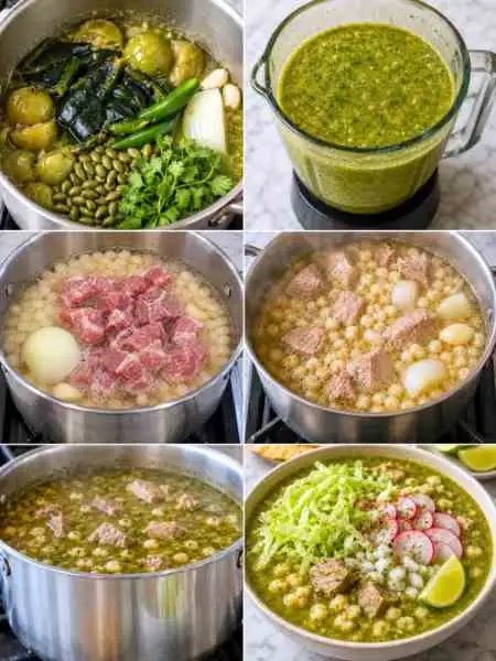 Sopa de Milho Branco ao Molho Verde